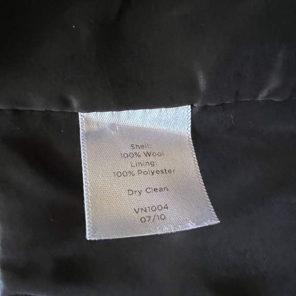 Talbots Luxe Wool Black Sz 10 Peacoat Jacket Blazer - Picture 7 of 13